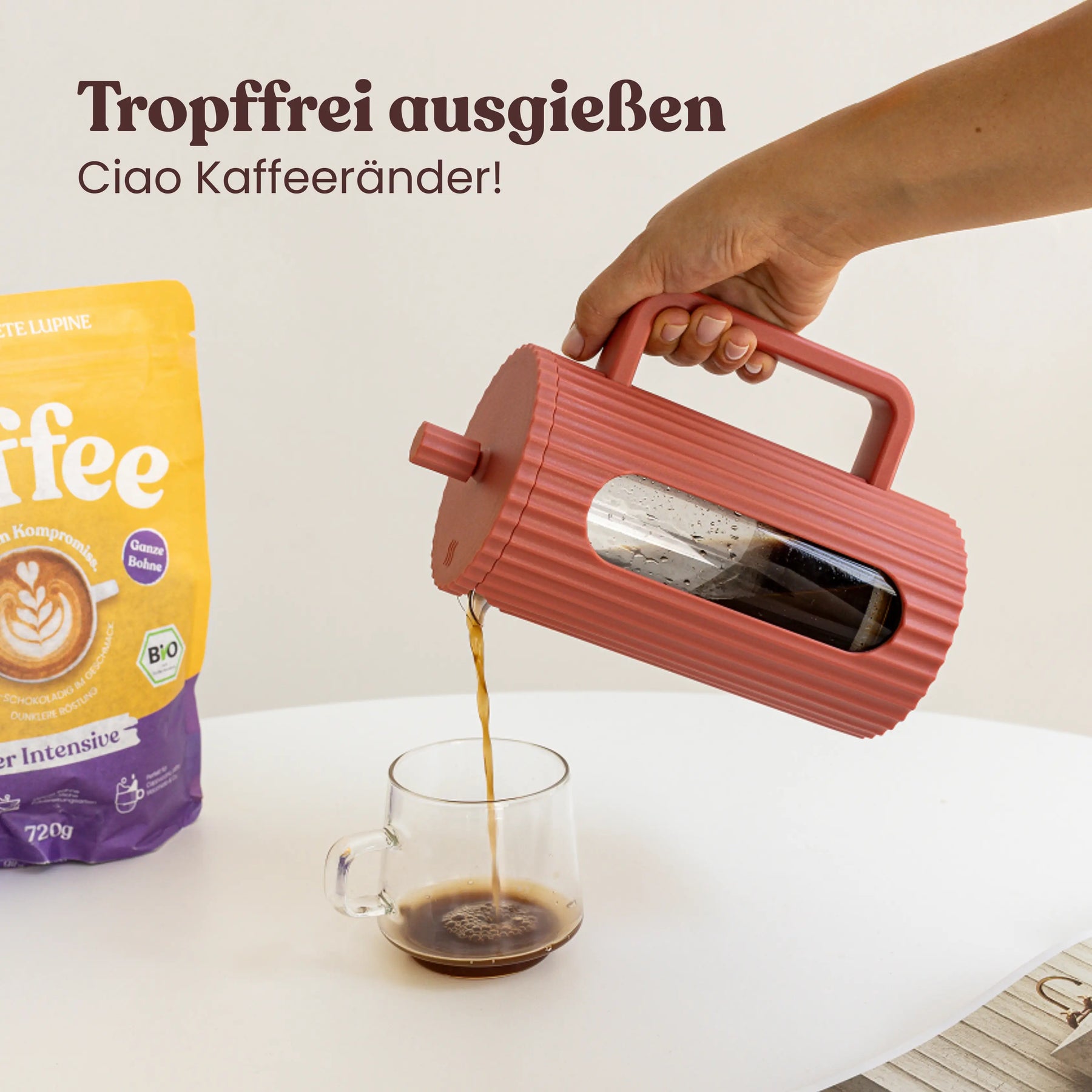 Driply French Press 1L | Rosa