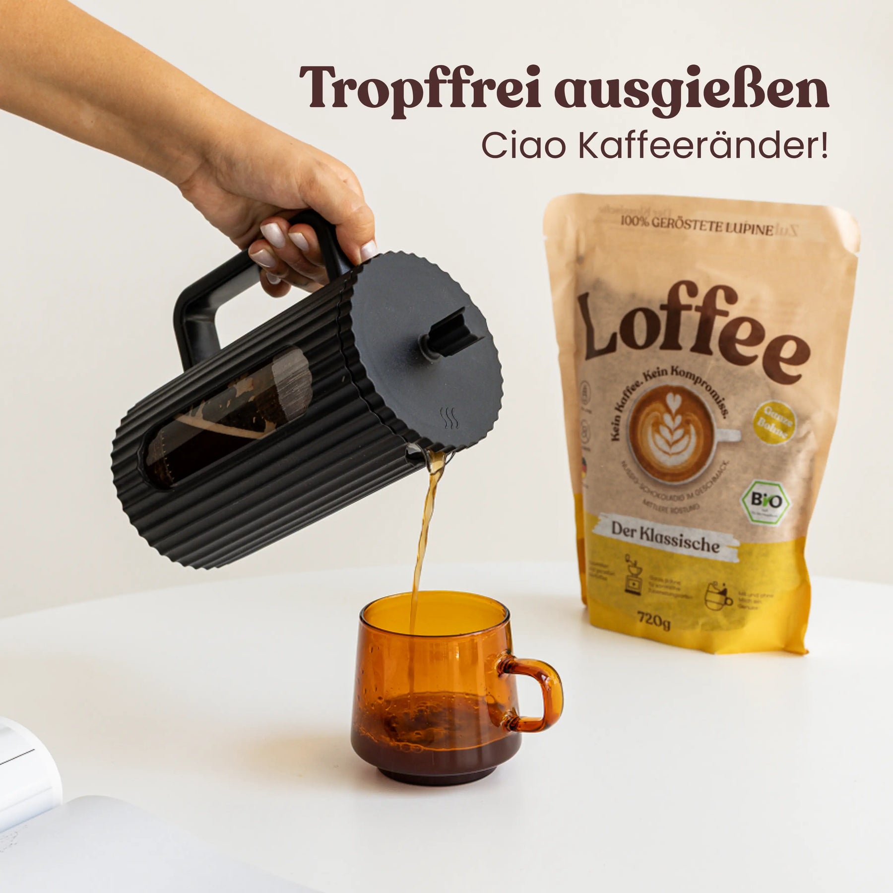 Driply French Press 1L | Schwarz