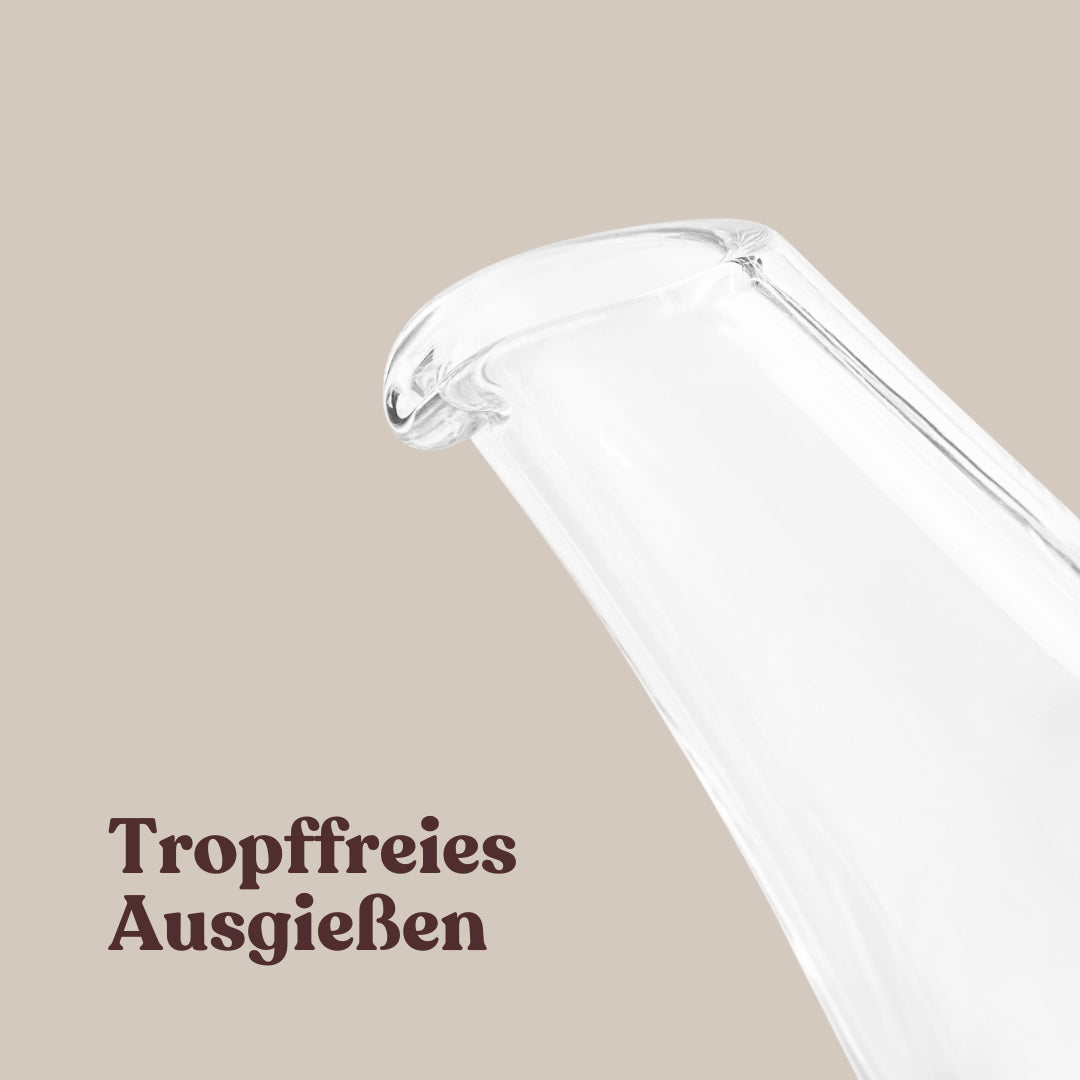 Originale Loffee-Kanne aus Glas | 2-in-1-Design | Inkl. Papierfilter