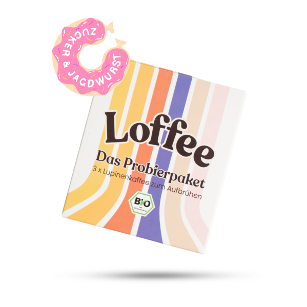 Loffee kostenfrei testen | Koffeinfreier Bio-Lupinenkaffee | Limitert auf 500 Stück.