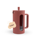 Driply French Press 1L | Terrakotta
