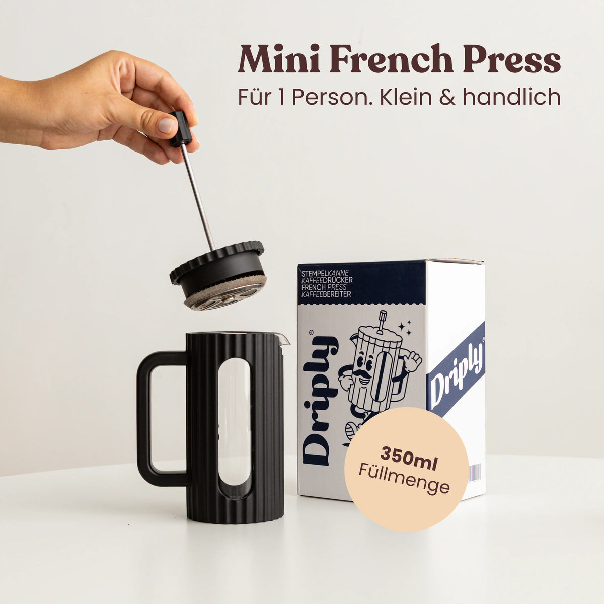 Driply French Press 350ml | Schwarz