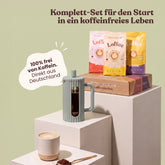 Loffee Starter-Set | 3 Sorten Bio Lupinenkaffee + French Press